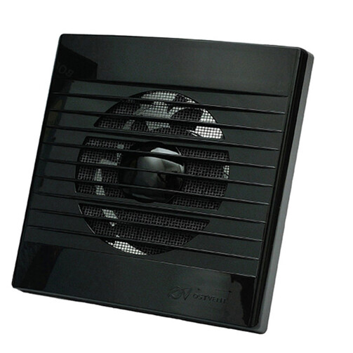 Вентилятор побутовий BOREY Black 120 HT з гідростатом і таймером 