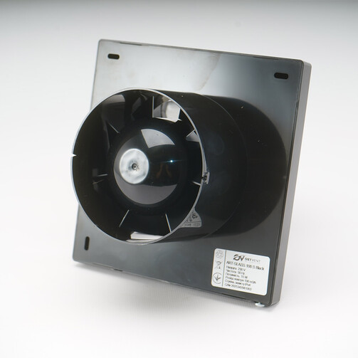 Вентилятор побутовий OSTVENT ART GLASS 100 S Black  (арт. 008-0011)