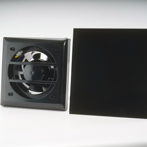 Вентилятор побутовий OSTVENT ART GLASS 120 S Black  (арт. 012-0011)